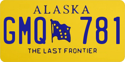 AK license plate GMQ781