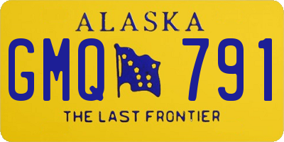 AK license plate GMQ791