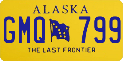 AK license plate GMQ799