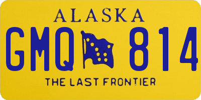 AK license plate GMQ814