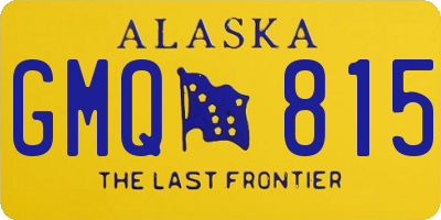 AK license plate GMQ815