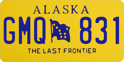 AK license plate GMQ831