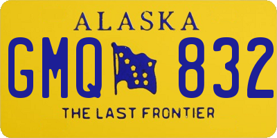 AK license plate GMQ832