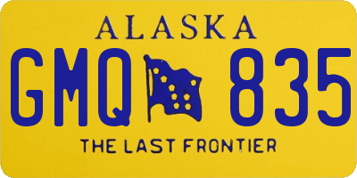 AK license plate GMQ835