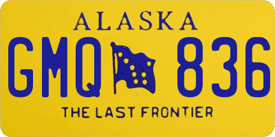 AK license plate GMQ836