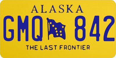 AK license plate GMQ842