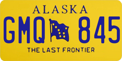 AK license plate GMQ845