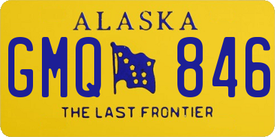 AK license plate GMQ846