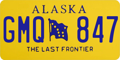 AK license plate GMQ847