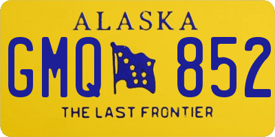 AK license plate GMQ852