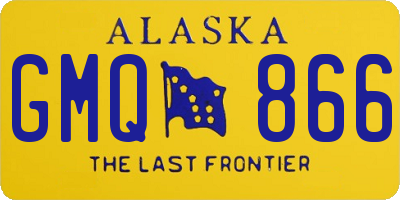 AK license plate GMQ866