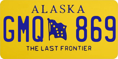 AK license plate GMQ869