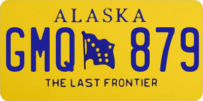 AK license plate GMQ879