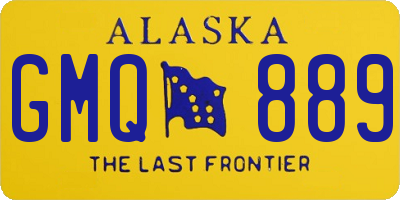 AK license plate GMQ889