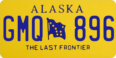 AK license plate GMQ896