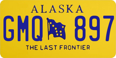 AK license plate GMQ897