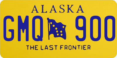 AK license plate GMQ900