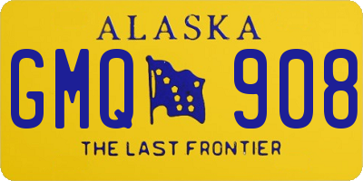 AK license plate GMQ908