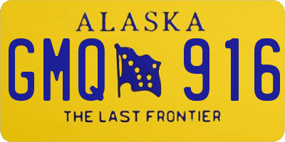 AK license plate GMQ916