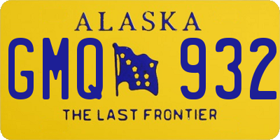 AK license plate GMQ932