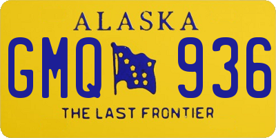 AK license plate GMQ936