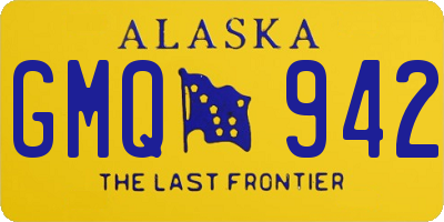 AK license plate GMQ942