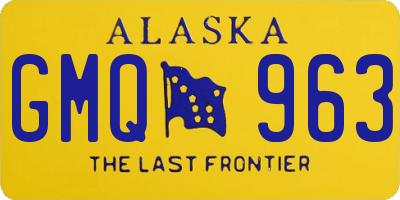 AK license plate GMQ963