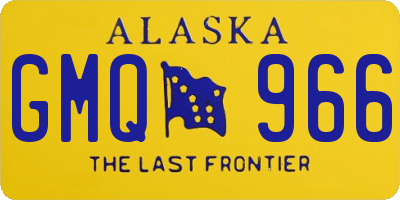 AK license plate GMQ966
