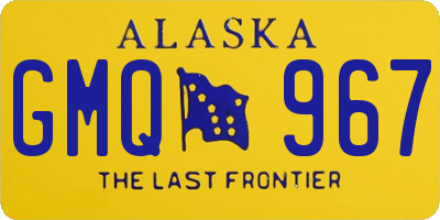 AK license plate GMQ967