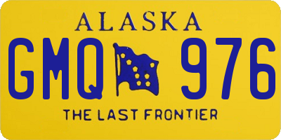 AK license plate GMQ976
