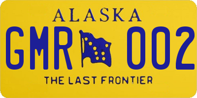 AK license plate GMR002
