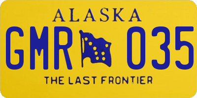 AK license plate GMR035