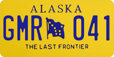 AK license plate GMR041