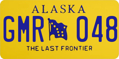 AK license plate GMR048