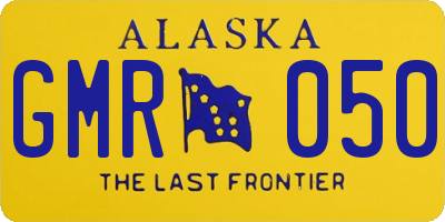 AK license plate GMR050