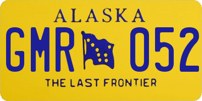AK license plate GMR052