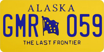 AK license plate GMR059