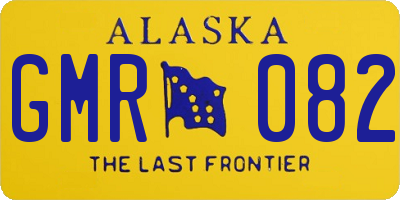 AK license plate GMR082