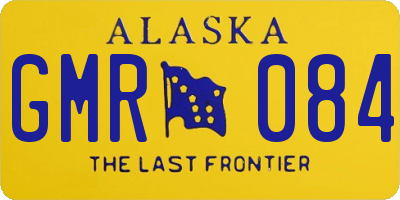 AK license plate GMR084