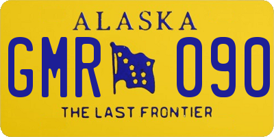 AK license plate GMR090