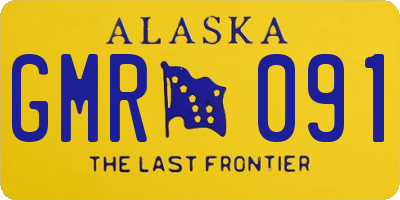 AK license plate GMR091