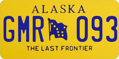 AK license plate GMR093