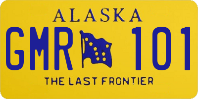 AK license plate GMR101