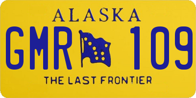 AK license plate GMR109