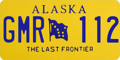 AK license plate GMR112