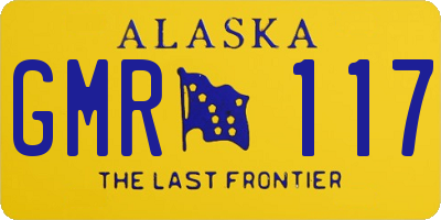 AK license plate GMR117