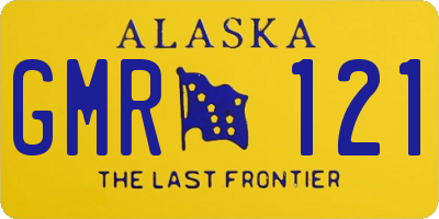 AK license plate GMR121