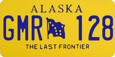 AK license plate GMR128