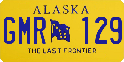 AK license plate GMR129