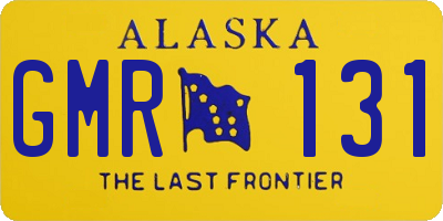 AK license plate GMR131